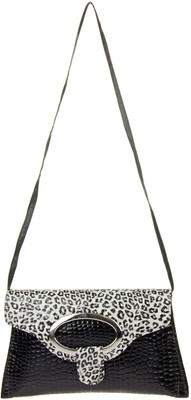 JG Shoppe Women Casual Black Polyester Sling Bag