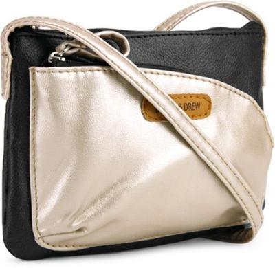 Donna & Drew Women Casual Gold PU Sling Bag 
Donna & Drew Women Casual Gold PU Sling Bag
