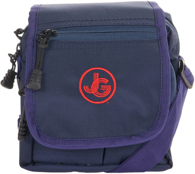 JG Shoppe Men Casual Blue Polyester Sling Bag