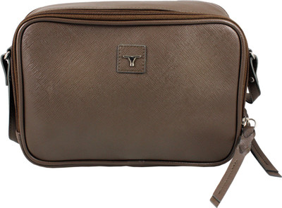 Bulchee Women Casual Brown Leatherette Sling Bag
