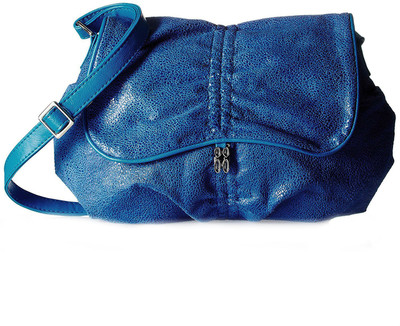 Creative India Exports Women Casual Blue Nylon Sling Bag