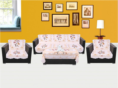 Unique Collections Polyester Sofa Cover(Multicolour Pack of 7), Multicolor