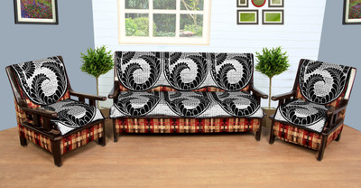 Creative Homes Polycotton Sofa Cover(Black Pack of 6)
