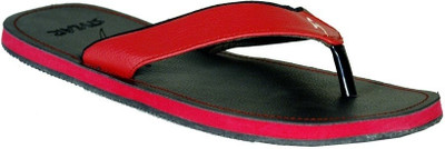 Stylar Red and Black Virat Flip Flops, Red::black