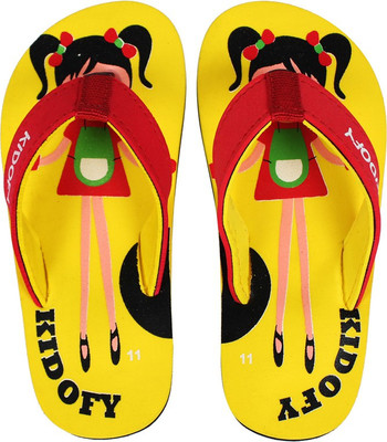 Kidofy Girls Slipper Flip Flop(Yellow