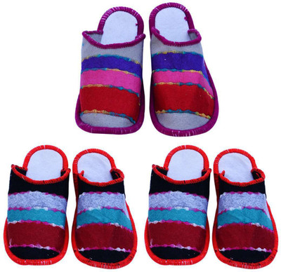 Shree Sai Slippers, Red