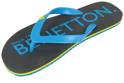 United Colors of Benetton Flip Flops, Charcoal