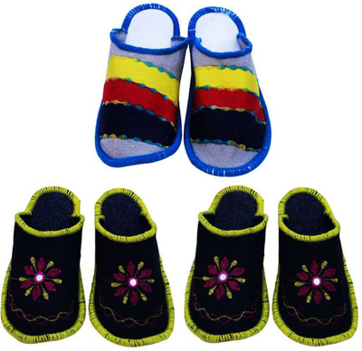 Shilipi Perokars Slippers, Multicolor