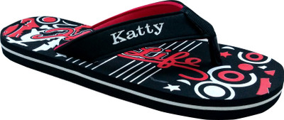 Katty Flip Flops, Red