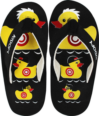 Kidofy Girls Slipper Flip Flop(Black
