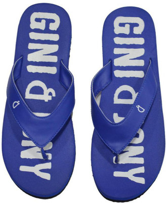 Gini & Jony Boys Slipper Flip Flop(Blue, Dazziling blue(1233)