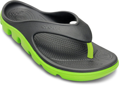 Crocs Flip Flops, Graphite::volt green