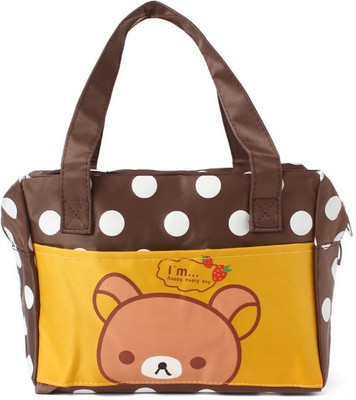 EZ Life Brown Dots Bear (Small) Small Travel Bag(Brown)