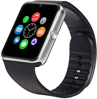 VCS GT08-S Black Smartwatch(Black Strap Medium)