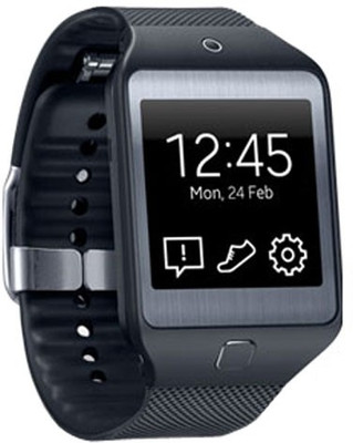 Samsung Gear 2 Charcoal Black Smartwatch(Black Strap Regular)