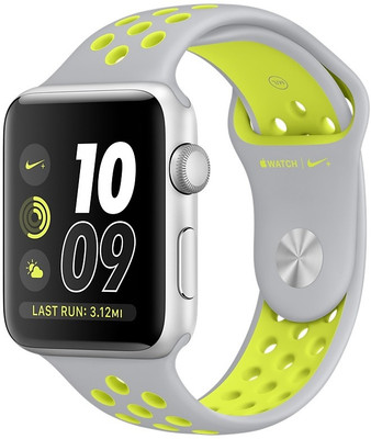 Apple Watch Nike+ - 38 mm Silver Aluminum Case with Flat Silver(Grey Strap Medium)
Apple Watch Nike+ - 38 mm Silver Aluminum Case with Flat Silver(Grey Strap Medium)