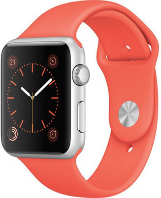 Apple Watch 42 mm Silver Aluminium Case with Apricot Sport Band(Orange Strap Medium)
Apple Watch 42 mm Silver Aluminium Case with Apricot Sport Band(Orange Strap Medium)