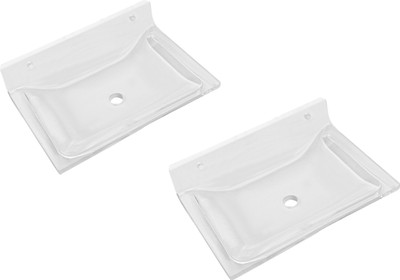 Admire Soap Dish Square Combo 2pc(Transparent)