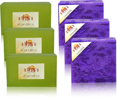IHA Ayurvedic Acne Check Neem & Lavender Soap Triple Pack of 6 Herbal Natural(675 g, Pack of 6)
IHA Ayurvedic Acne Check Neem & Lavender Soap Triple Pack of 6 Herbal Natural(675 g, Pack of 6)