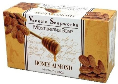 Venezia Soapworks 2 Bar Set Moisturizing Soap Honey Almond each(200 g, Pack of 2)