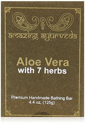 Amazing Ayurveda Premium Handmade Soap Aloe Vera With 7 Herbs(124.696 g)
