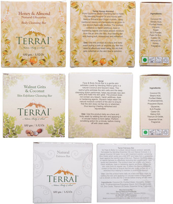 Terrai 3 Pc. Body Cleanser Set(300 g, Pack of 3)
