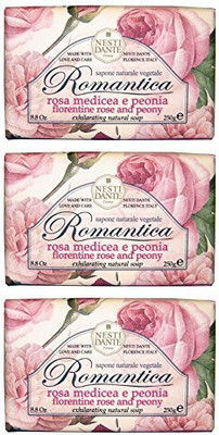 Saponeria Nesti Firenze "rosa Medicea E Peonia" Exhilarating Natural Soap, "romantica" Line(250 g, Pack of 3)
Saponeria Nesti Firenze "rosa Medicea E Peonia" Exhilarating Natural Soap, "romantica" Line(250 g, Pack of 3)