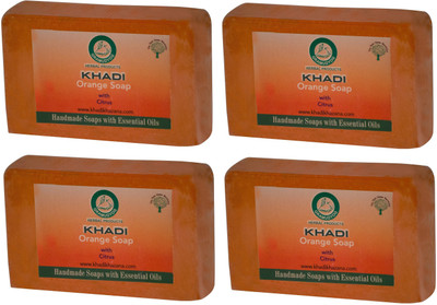 Khadi Herbal Orange(500 g, Pack of 4)