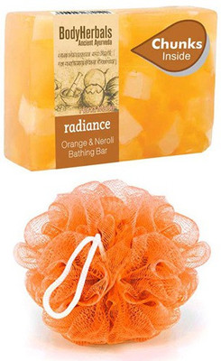 BodyHerbals Radiance Soap, Hand Made Orange & Neroli Bathing Bar with Natural Chunks(100 g)
BodyHerbals Radiance Soap, Hand Made Orange & Neroli Bathing Bar with Natural Chunks(100 g)