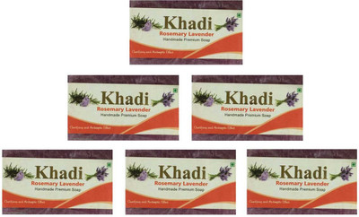 Khadi Shivalik Rosemary Lavender Soap(750 g, Pack of 6)