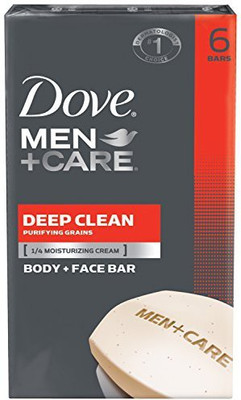 Dove Men+Care Body and Face Bar Deep Clean 6 Bar(120 ml, Pack of 6)
