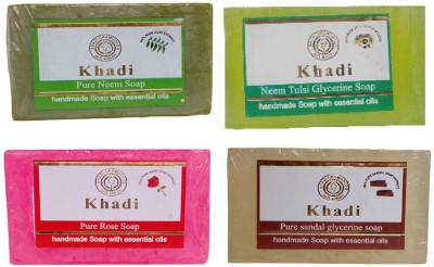 Khadi Herbal NaturalHandmade soap combo(500 g, Pack of 4)