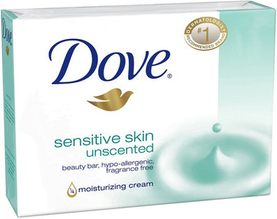 Dove Sensitive Skin Unscented Beauty Bar(113 gm)