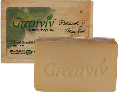 Greenviv Natural Patchouli & Olive Oil Soap(100 g)