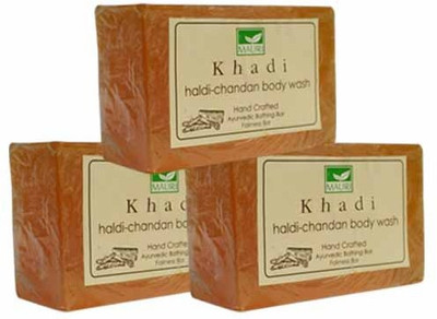 Khadi Mauri Haldi-Chandan Soap - Pack of 3 - Premium Handcafted Herbal(375 g, Pack of 3)
Khadi Mauri Haldi-Chandan Soap - Pack of 3 - Premium Handcafted Herbal(375 g, Pack of 3)