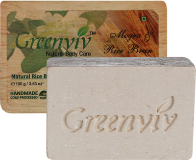 Greenviv Natural Mogra & Rice Bran Oil Soap(100 g)