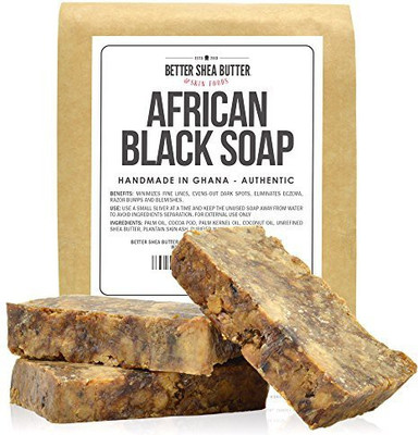 Better Shea Butter African Black Soap - Authentic & Handmade in Africa - Contains Unrefined Shea Butter to Keep Skin Soft and Moisturized - Great for Delicate Normal and Combination Skin Types(480 ml, Pack of 3)
Better Shea Butter African Black Soap - Authentic & Handmade in Africa - Contains Unrefined Shea Butter to Keep Skin Soft and Moisturized - Great for Delicate Normal and Combination Skin Types(480 ml, Pack of 3)