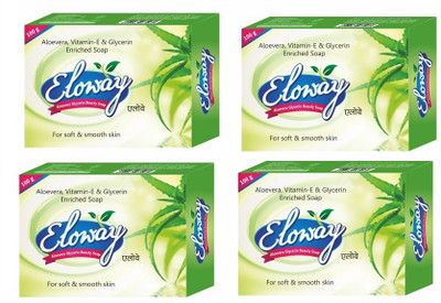 Eloway Aloevera Glycerin Beauty Soap(400 g, Pack of 4)