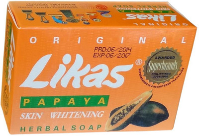 Likas Papaya Soap Papaya Soap First Filipino Pure Organic Herbal Soap 3Pc(405 g)