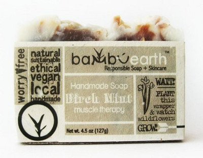 Bambu Earth Handmade Soap Bars In Plantable Packaging - Birch Mint Muscle Therapy(127.53 g)
Bambu Earth Handmade Soap Bars In Plantable Packaging - Birch Mint Muscle Therapy(127.53 g)