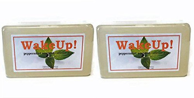 Soapmarket Wake Up Caffeinated Peppermint Soap - Pack of 2 Bars(300 g)