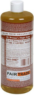 Dr. Bronner's Magic Soaps Pure-Castile Soap 18-in-1 Hemp Eucalyptus Bottles (Pack of 2)(960 ml)
Dr. Bronner's Magic Soaps Pure-Castile Soap 18-in-1 Hemp Eucalyptus Bottles (Pack of 2)(960 ml)