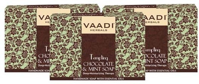 Vaadi Herbals Value Pack of 3 Tempting Chocolate & Mint Soap(225 g, Pack of 3)