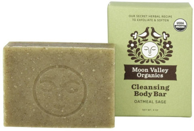 Moon Valley Organics Soap Oatmeal Sage All Natural(113.36 g)