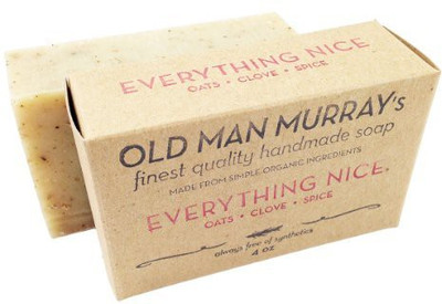 Old Man Murray's Everything Nice All-Natural Soap (2 Bars) - Spice - Handmade w/ Simple Organic Ingredients - No Parabens Alcohol Petroleum Artificial Dyes or Fragrances(120 ml, Pack of 2)
Old Man Murray's Everything Nice All-Natural Soap (2 Bars) - Spice - Handmade w/ Simple Organic Ingredients - No Parabens Alcohol Petroleum Artificial Dyes or Fragrances(120 ml, Pack of 2)