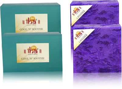 IHA Ayurvedic Cool N Soothe & Lavender Soap Double Pack of 4 Herbal Natural(450 g, Pack of 4)
IHA Ayurvedic Cool N Soothe & Lavender Soap Double Pack of 4 Herbal Natural(450 g, Pack of 4)