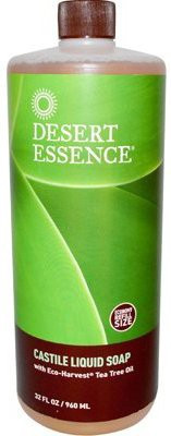 Desert Essence Castile Liquid Soap With Eco-Harvest Tea Tree Oil(960 ml)