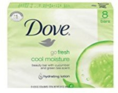 Dove Go Fresh Beauty Bar - Cool Moisture(120 ml, Pack of 8)