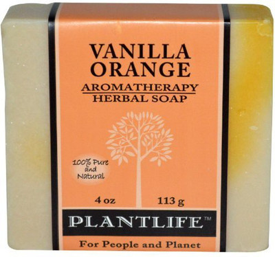 Plantlife Vanilla Orange 100% Pure & Natural Aromatherapy Herbal Soap(113 g)