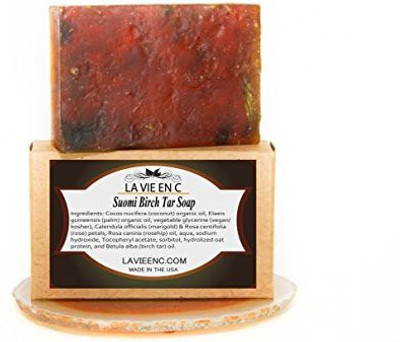 La Vie En C Suomi Birch Tar Soap With Vitamins E And C(113.36 g)